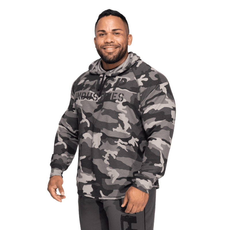 GASP l/s Thermal Hoodie, grå camo