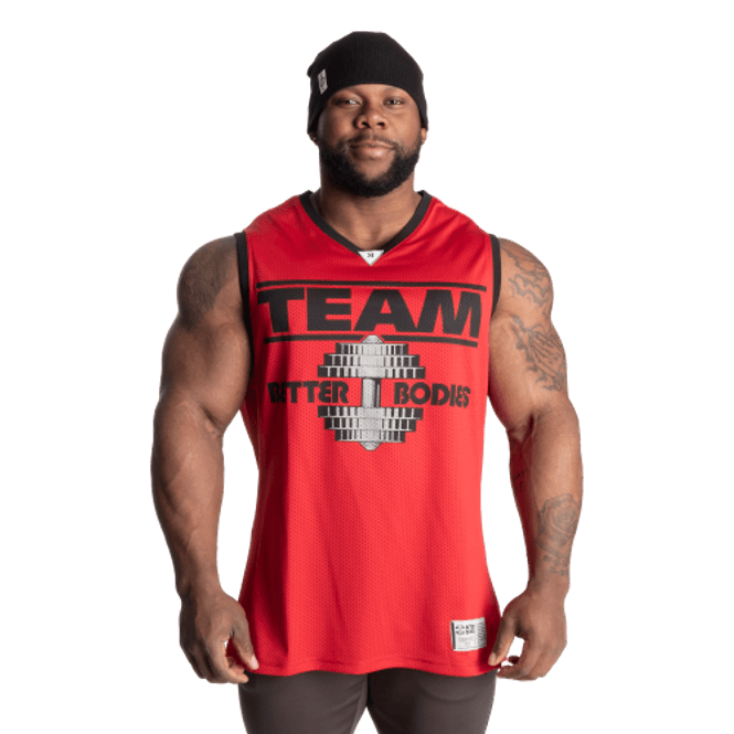 Hovedbilde Better Bodies Iron Mesh Tank, rød singlet 