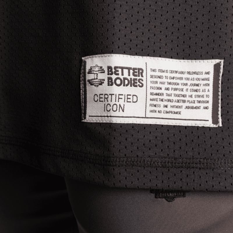 Better Bodies Iron Mesh Tank, svart singlet 