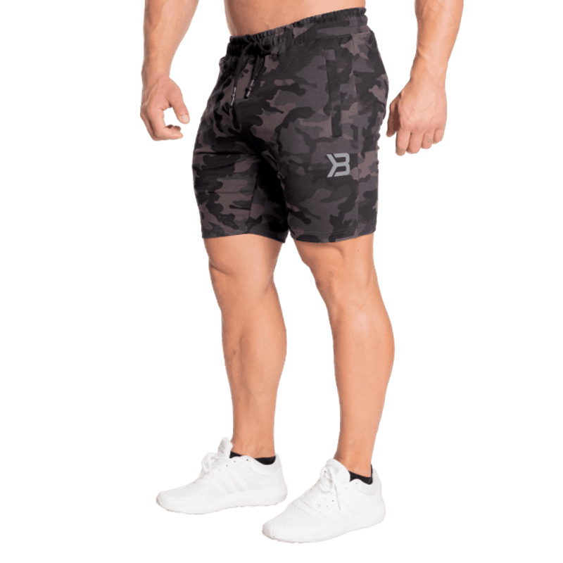 Better Bodies Tapered Sweatshorts, mørk camo 