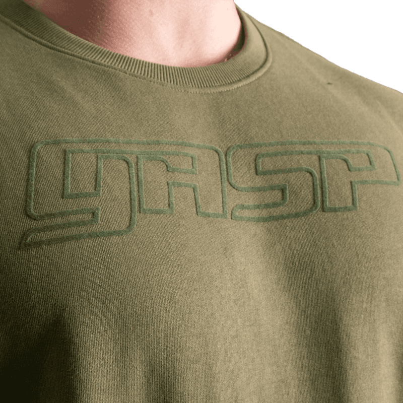 GASP Division Crewneck, grønn genser
