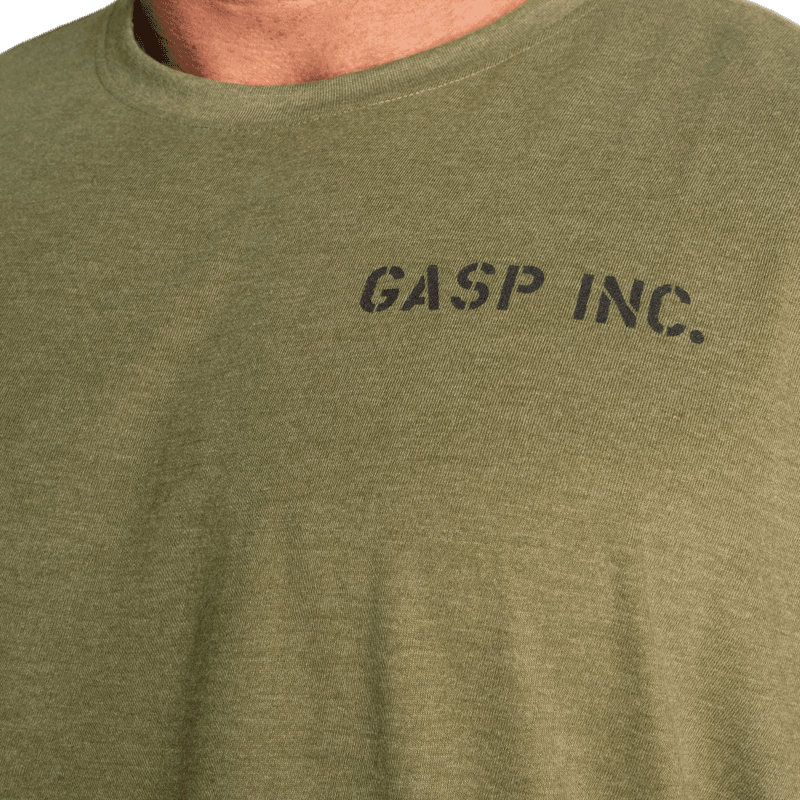 Gasp Division Iron Tee, grønn t-skjorte