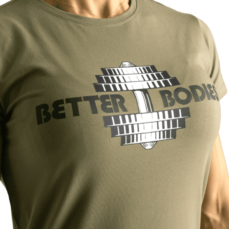 Better Bodies Regular Tee, grønn t-skjorte 