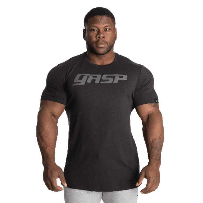 Hovedbilde Gasp Logo Tapered Tee, svart t-skjorte 