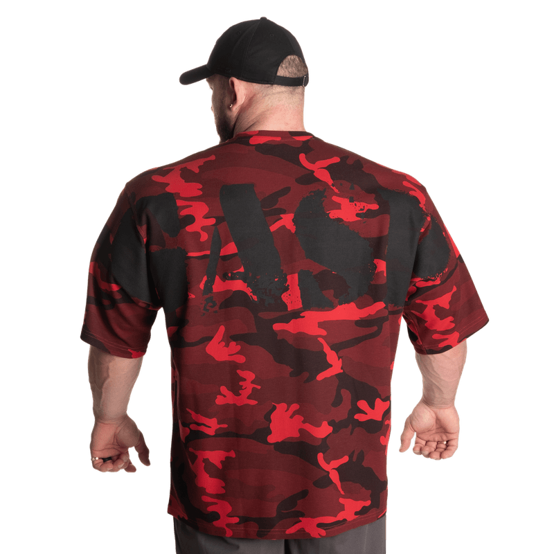 GASP Thermal Skull Tee, rød camo t-skjorte