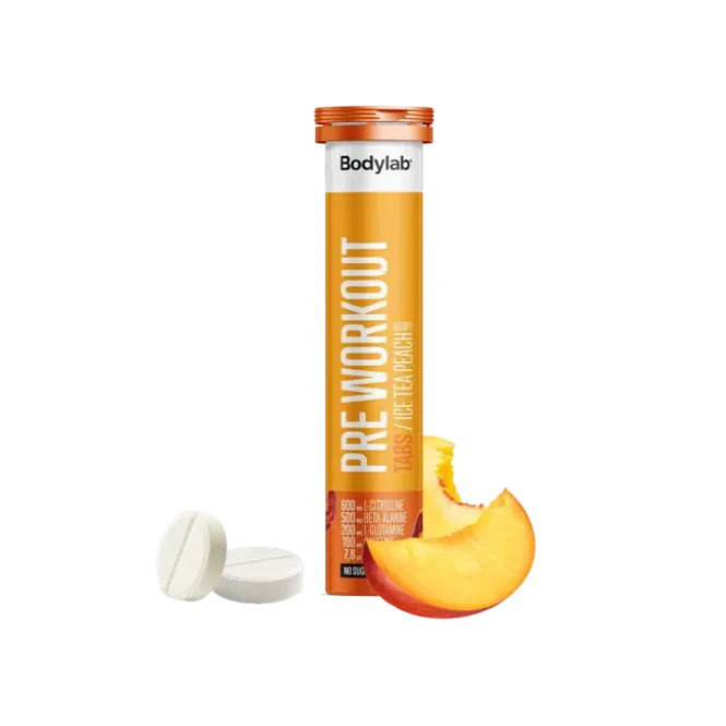 Hovedbilde Bodylab Pre Workout Tabs 20 stk PWO, Ice Tea ...