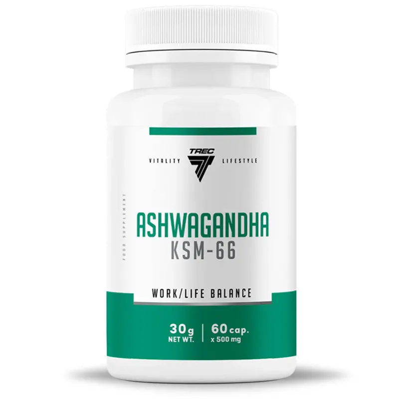 Trec Ashwagandha KSM-66, 60 kapsler