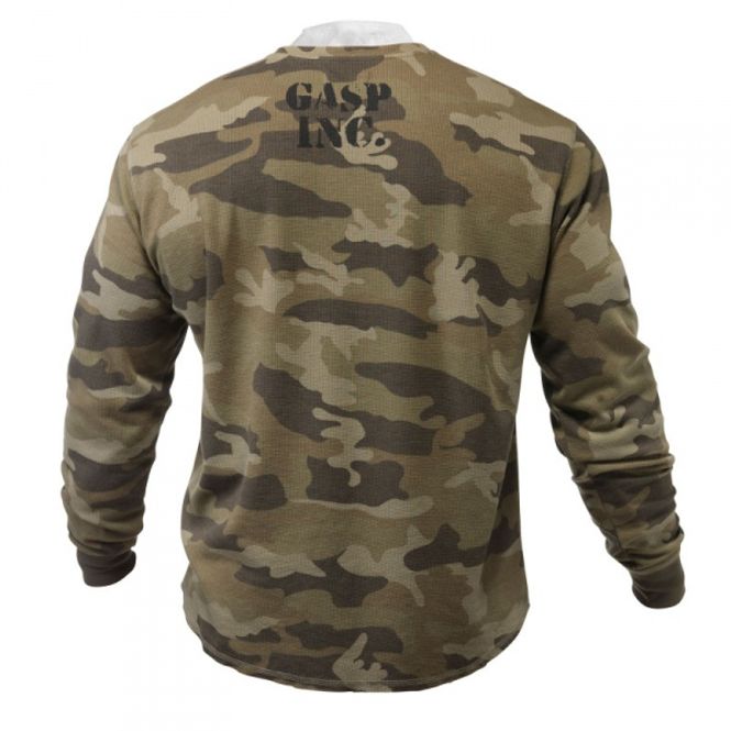  GASP Thermal Gym Sweater, grønn camo genser
