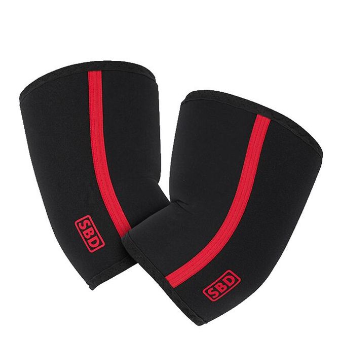Hovedbilde SBD Elbow Sleeves, støtte til albue, svart/rød 