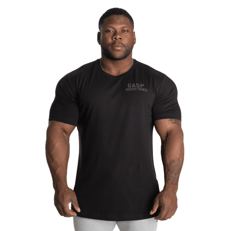 Gasp 89 Classic Tapered Tee, svart t-skjorte