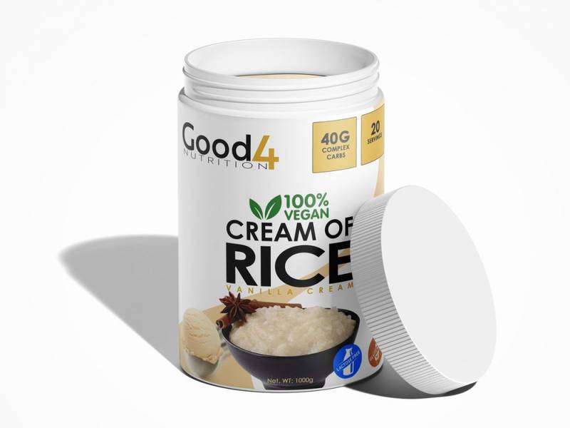 Good 4  Cream of Rice 1 kg, vanilje