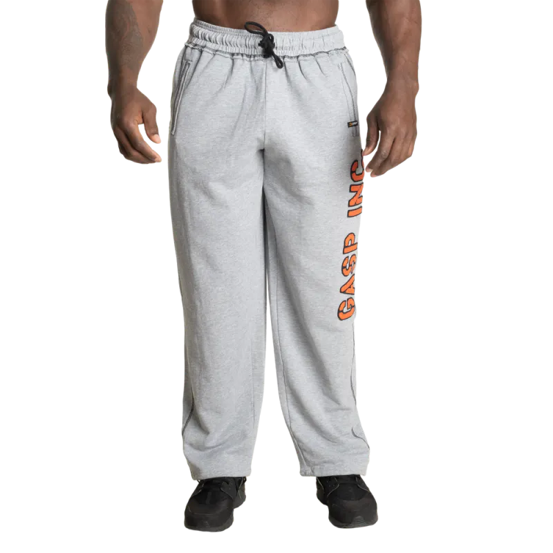 Gasp Division Sweatpant, grå/oransje treningsbukse