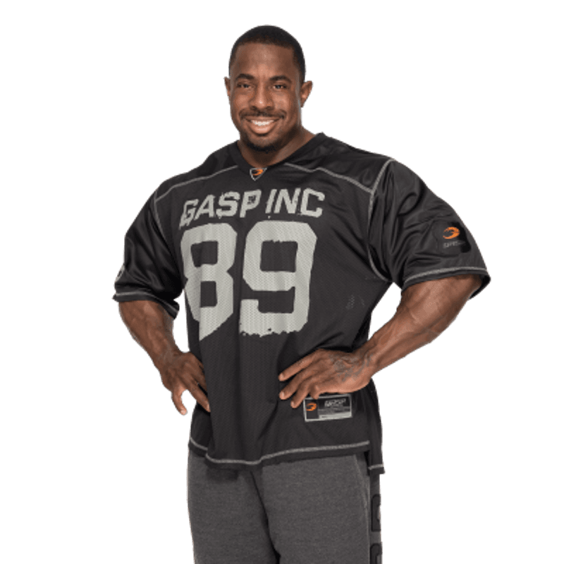 GASP No1 Football Tee, svart t-skjorte