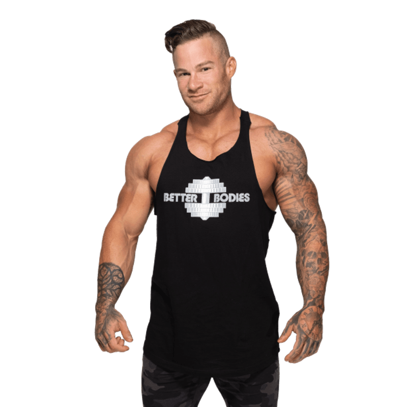 Better Bodies Team BB Stringer V2, svart singlet 