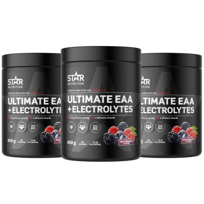 Hovedbilde 3 x Ultimate EAA + Electrolytes 450 g, aminosyrer ...