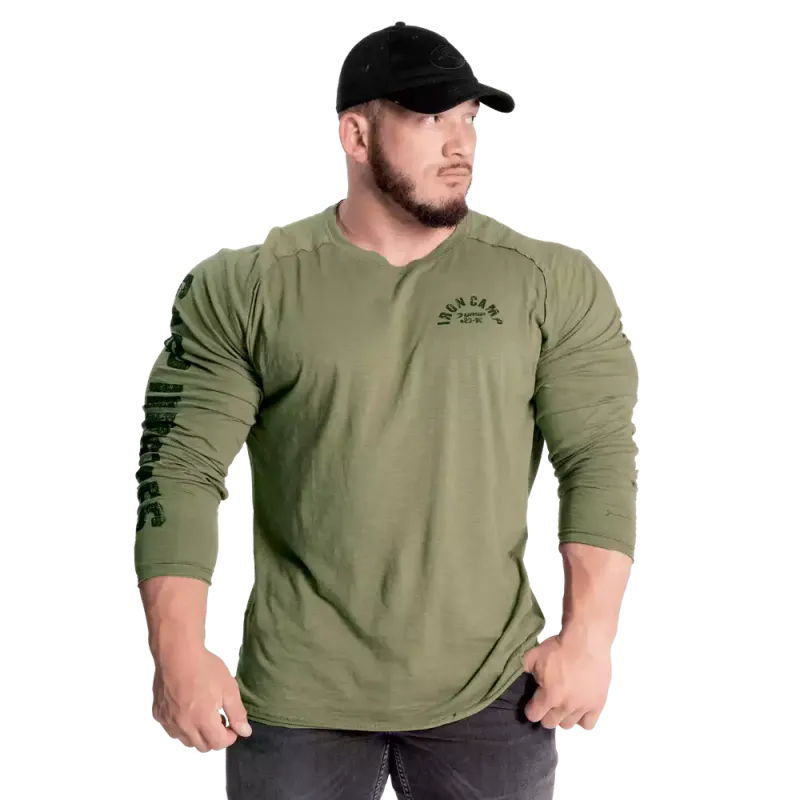 GASP Throwback LS Tee, grønn genser