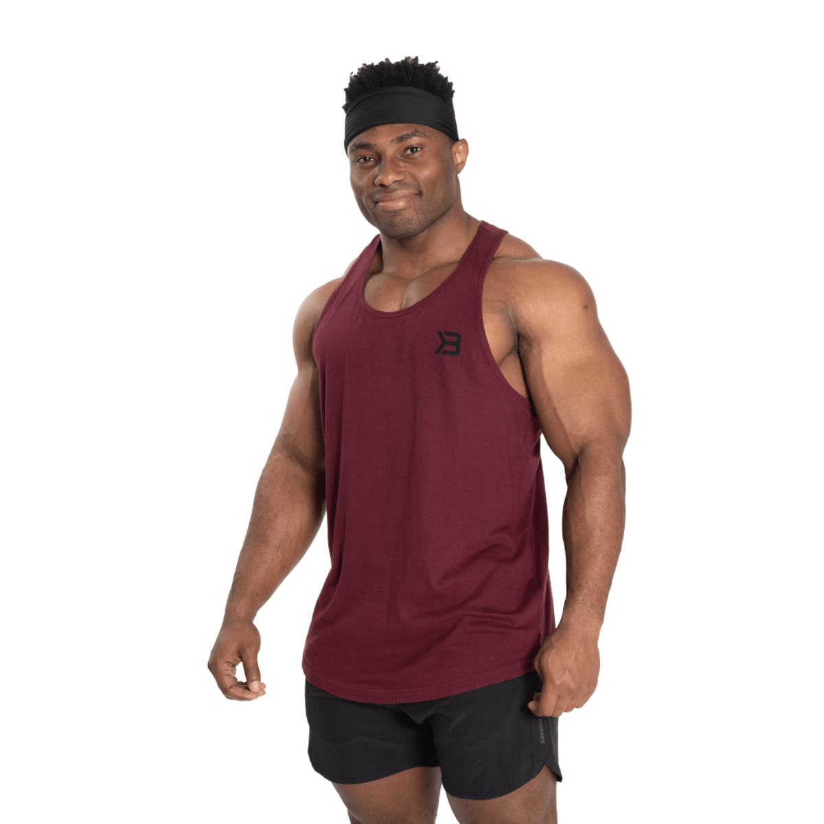 Better Bodies Essential T-back V2, mørk rød singlet fra BETTER BODIES ...