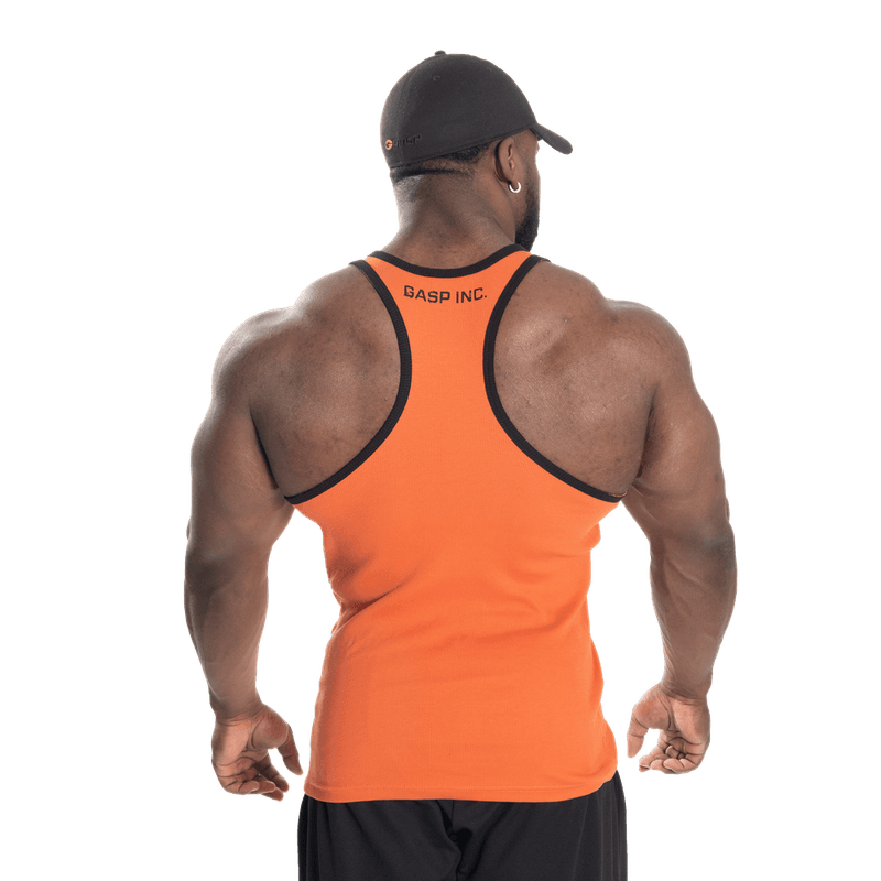 Gasp Ribbed T-back, oransje singlet
