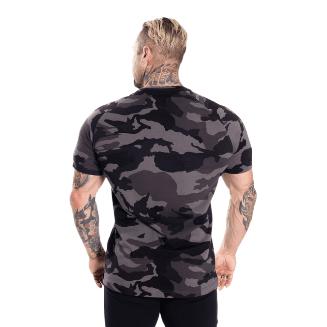 Hovedbilde Better Bodies Gym Tapered Tee, mørk camo ...
