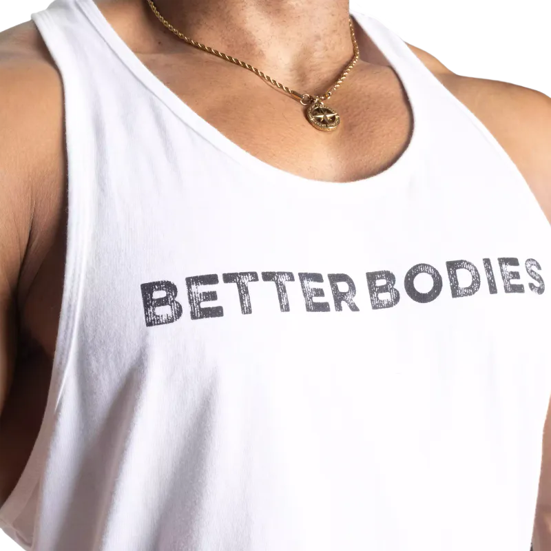Better Bodies Logo Essential T-back, hvit singlet