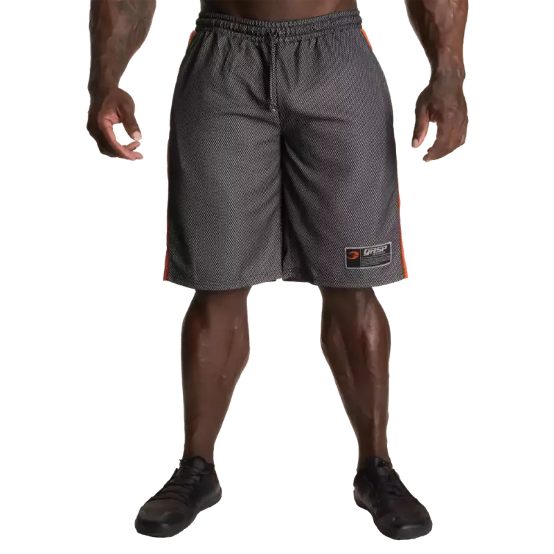 GASP No1 Mesh Shorts, svart/oransje