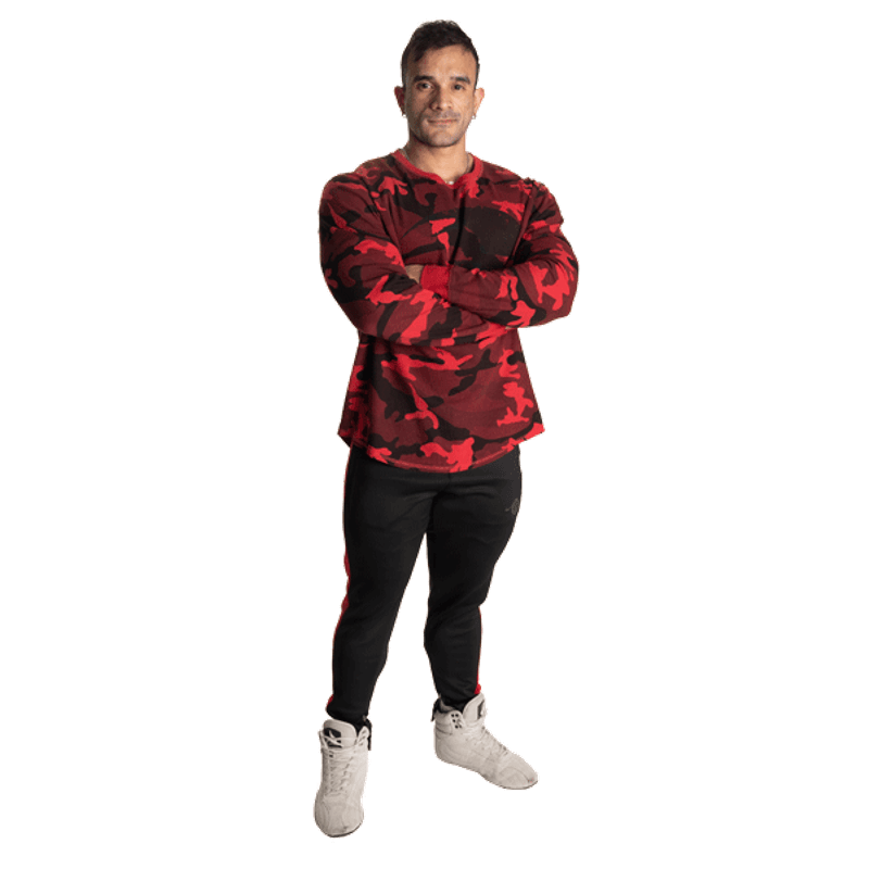 GASP Thermal Logo Sweater, rød camo genser