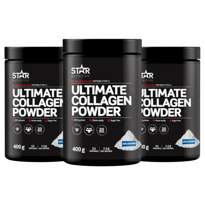 Hovedbilde 3 x Ultimate Collagen pulver, 400 g