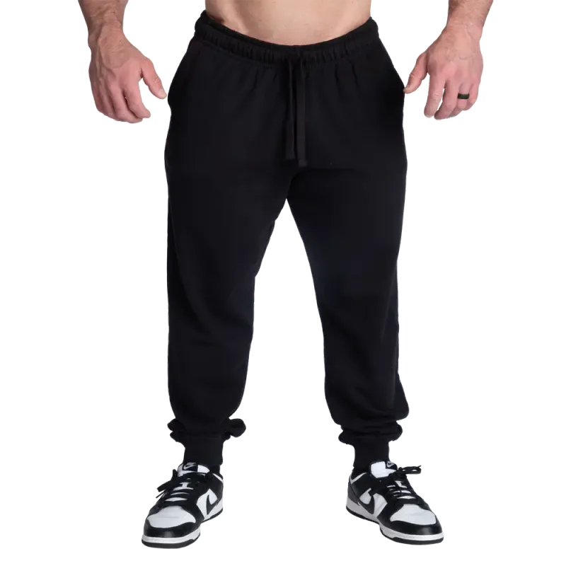 Gasp Baggy Street Pants, svart/oransje treningsbukse