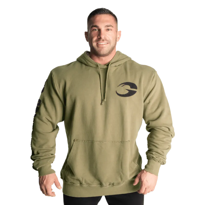 GASP Distressed Hood, grønn hettegenser
