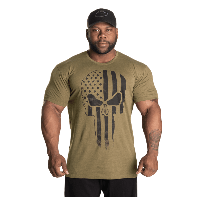 Hovedbilde Gasp Skull Standard Tee, grønn t-skjorte