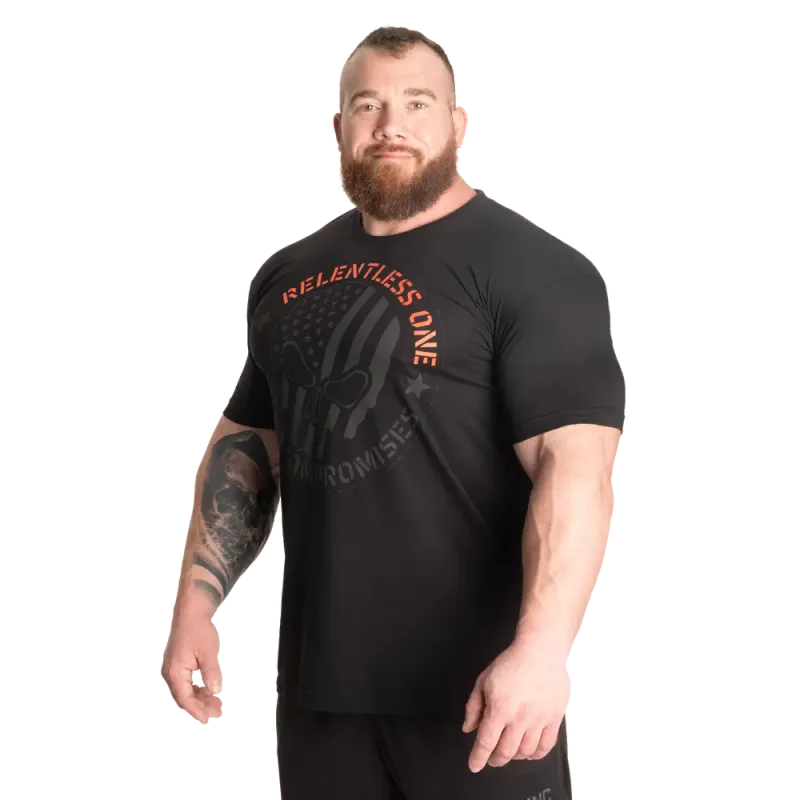 Gasp Relentless One, svart/oransje t-skjorte