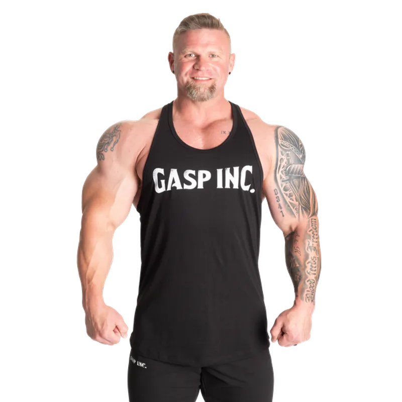 Gasp Essential T-Back, svart/hvit