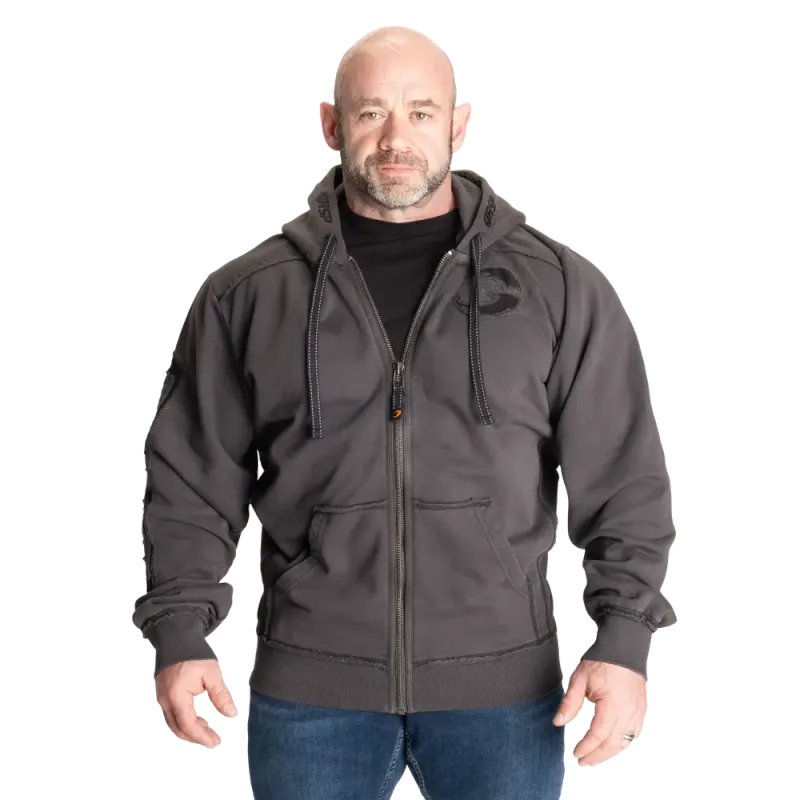 Gasp Pro Gym Hood, acid grå hettejakke