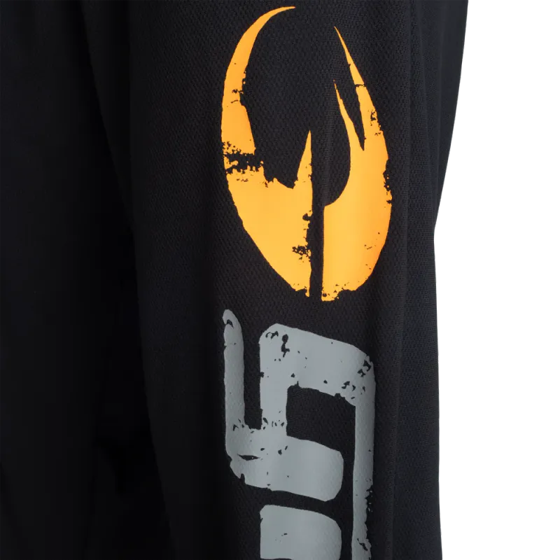 Gasp Old School Baggy Mesh Pant, svart treningsbukse