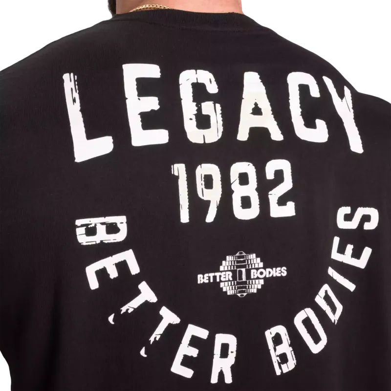 Better Bodies Legacy Street Tee, svart t-skjorte