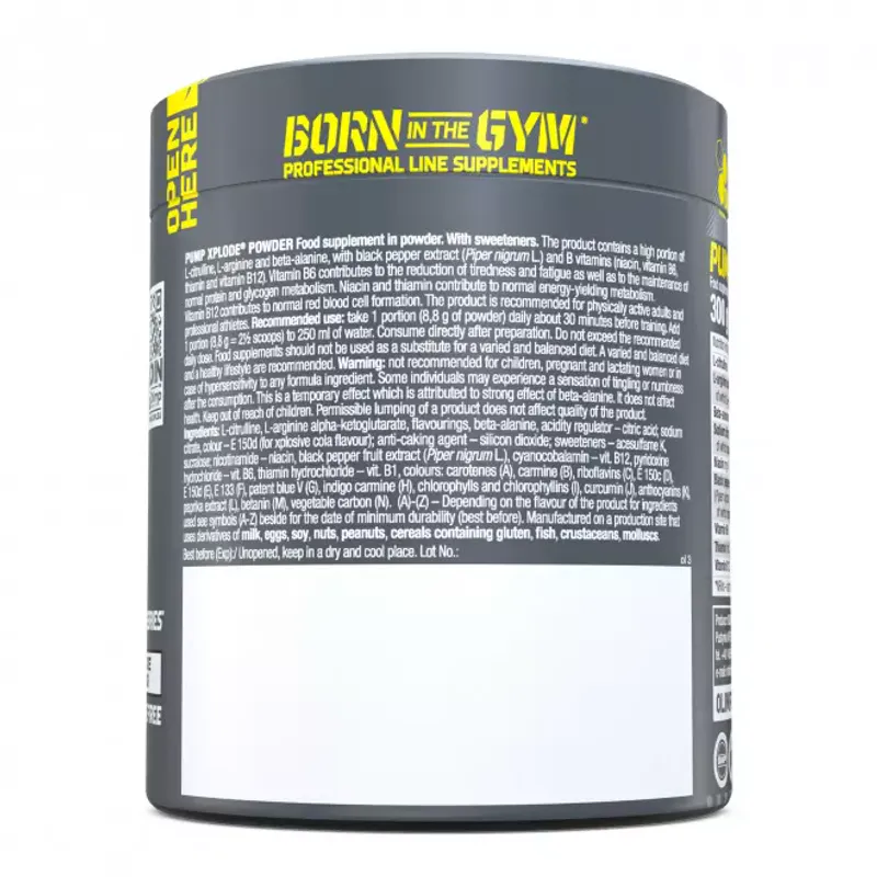 Olimp Pump Xplode Powder 300g, Stim Free Pre Workout