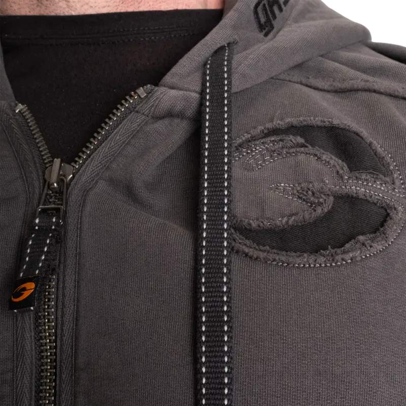 Gasp Pro Gym Hood, acid grå hettejakke