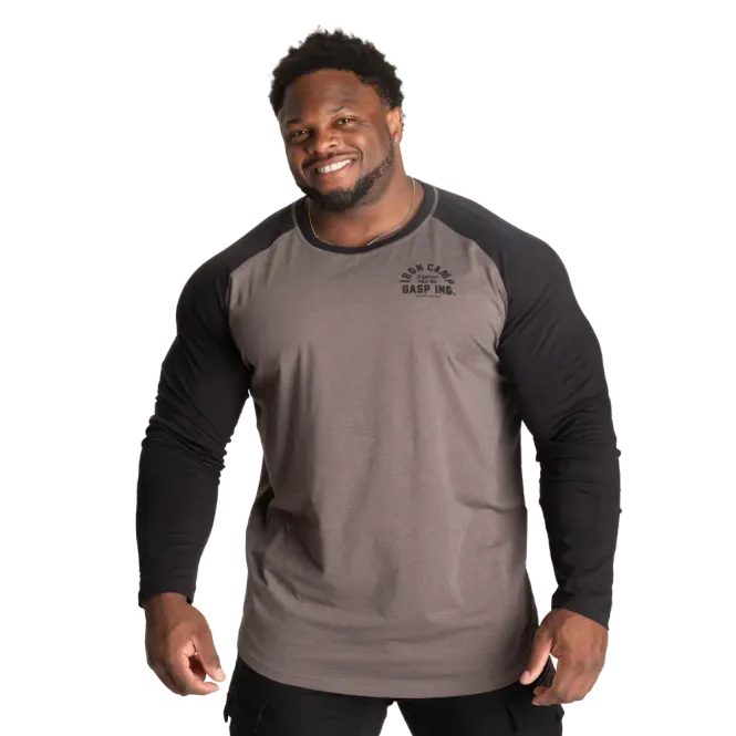 Hovedbilde Gasp Iron Camp Raglan LS, grå/svart genser