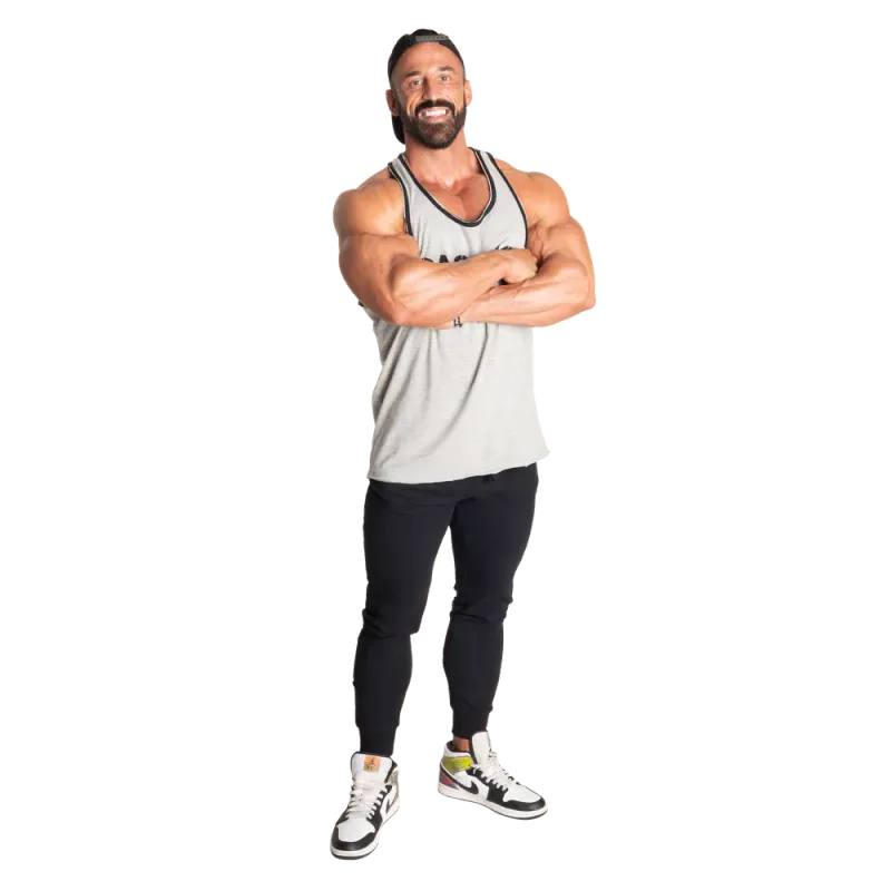 Gasp Division Jersey Tank, grå/svart singlet