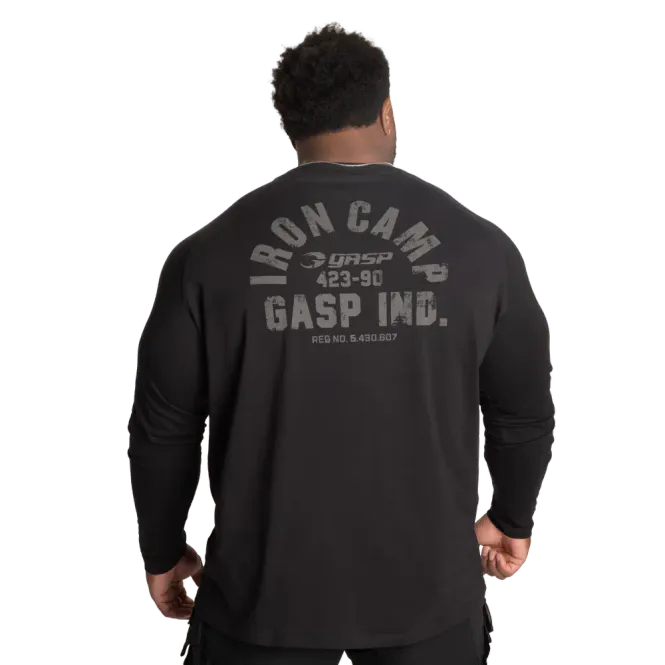 Hovedbilde GASP Iron Camp Raglan LS, svart genser