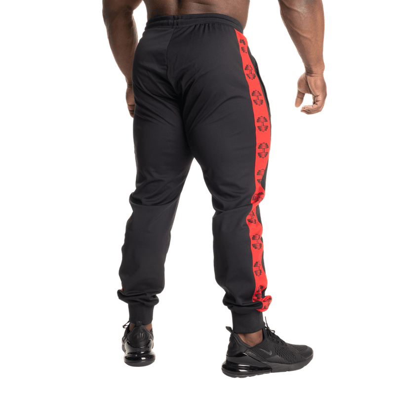 Better Bodies Bronx Track Pants, svart/rød treningsbukse