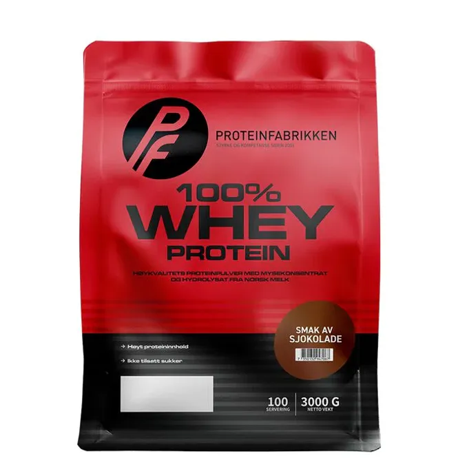 Hovedbilde Proteinfabrikken 100%  Whey Protein 3000 g, ...