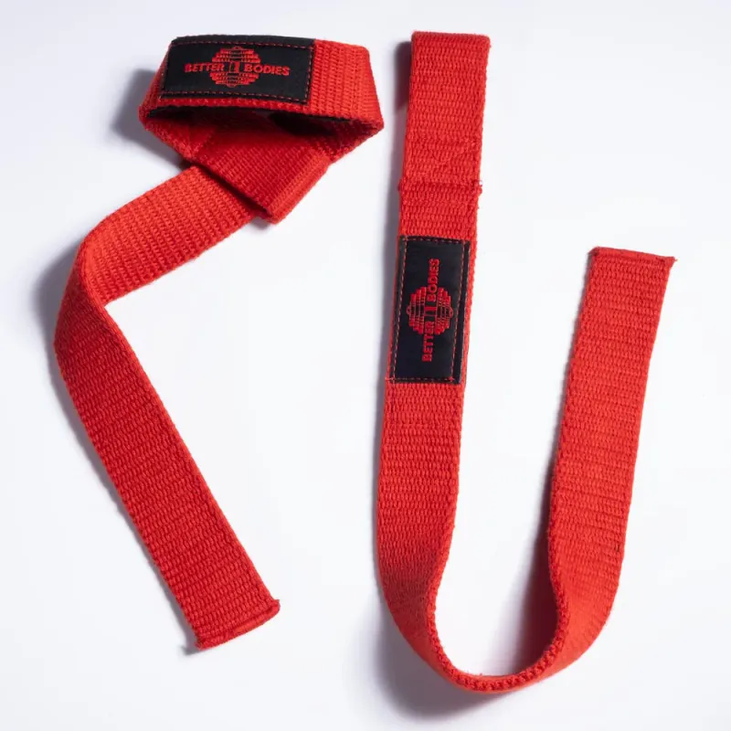Better Bodies Lifting Straps, drareimer rød