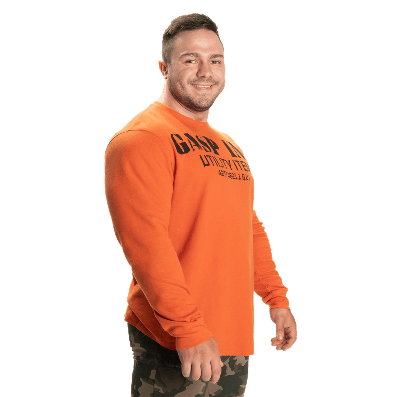 GASP Thermal Gym Sweater, oransje genser
