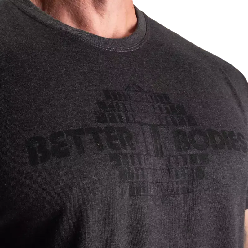 Better Bodies Recruit T-Shirt, mørk grå t-skjorte