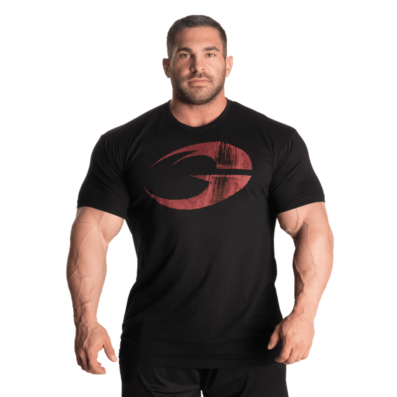 Gasp Cadet Tee, svart/rød t-skjorte