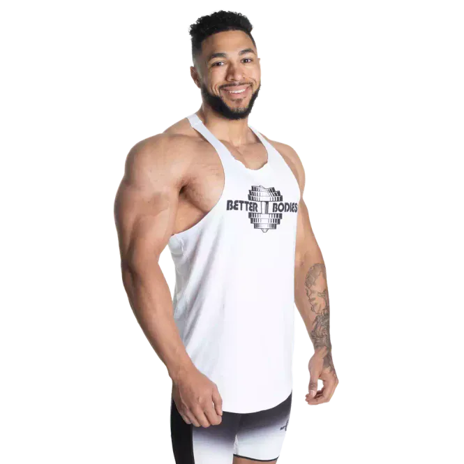 Hovedbilde Better Bodies Team BB Stringer V2, hvit singlet 