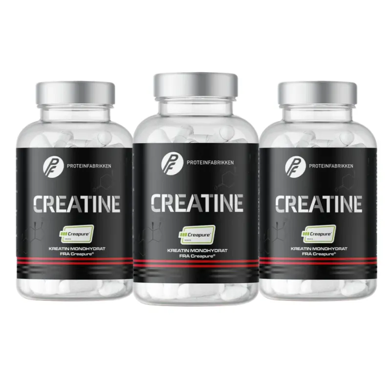 3 x Proteinfabrikken Creapure, 150 kapsler