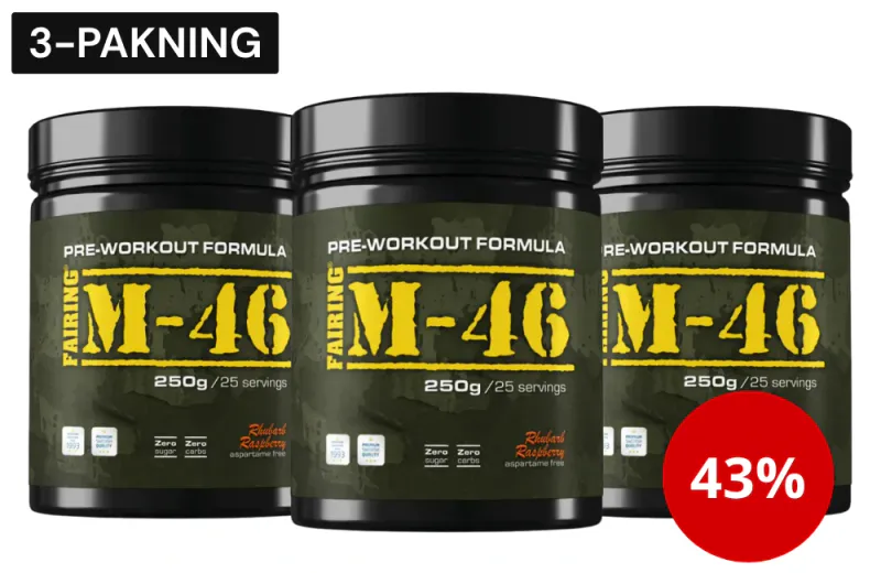 M46 Pre Workout favoritt og bestselger