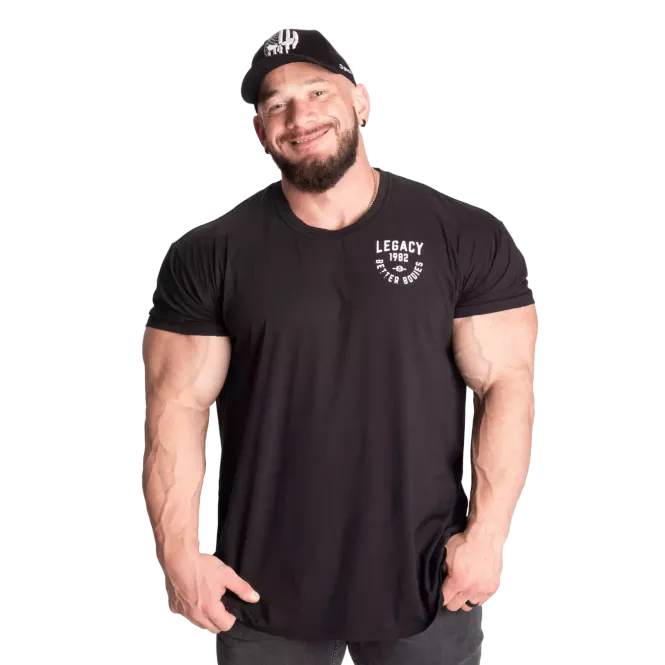 Hovedbilde Better Bodies Legacy Street Tee, svart t-skjorte